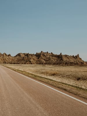 road to badlands national park